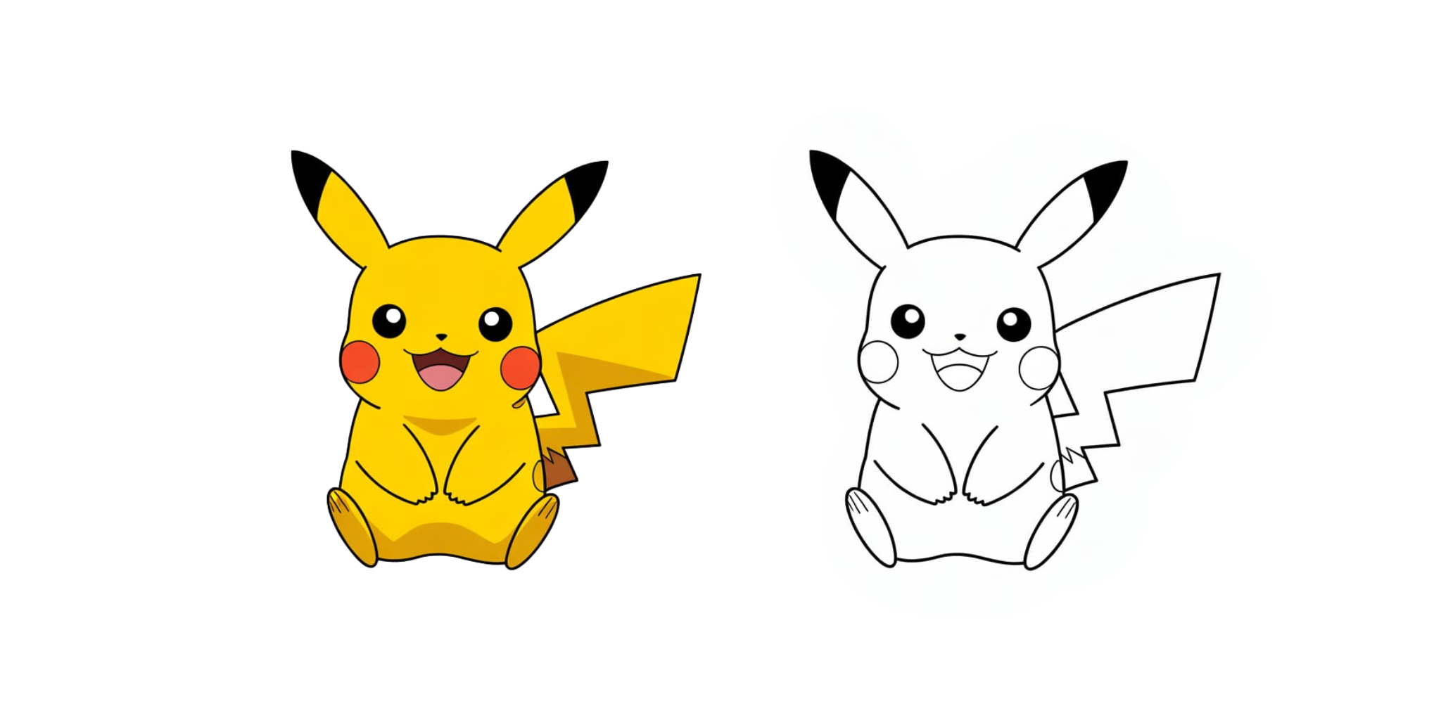 Pikachu Da Colorare