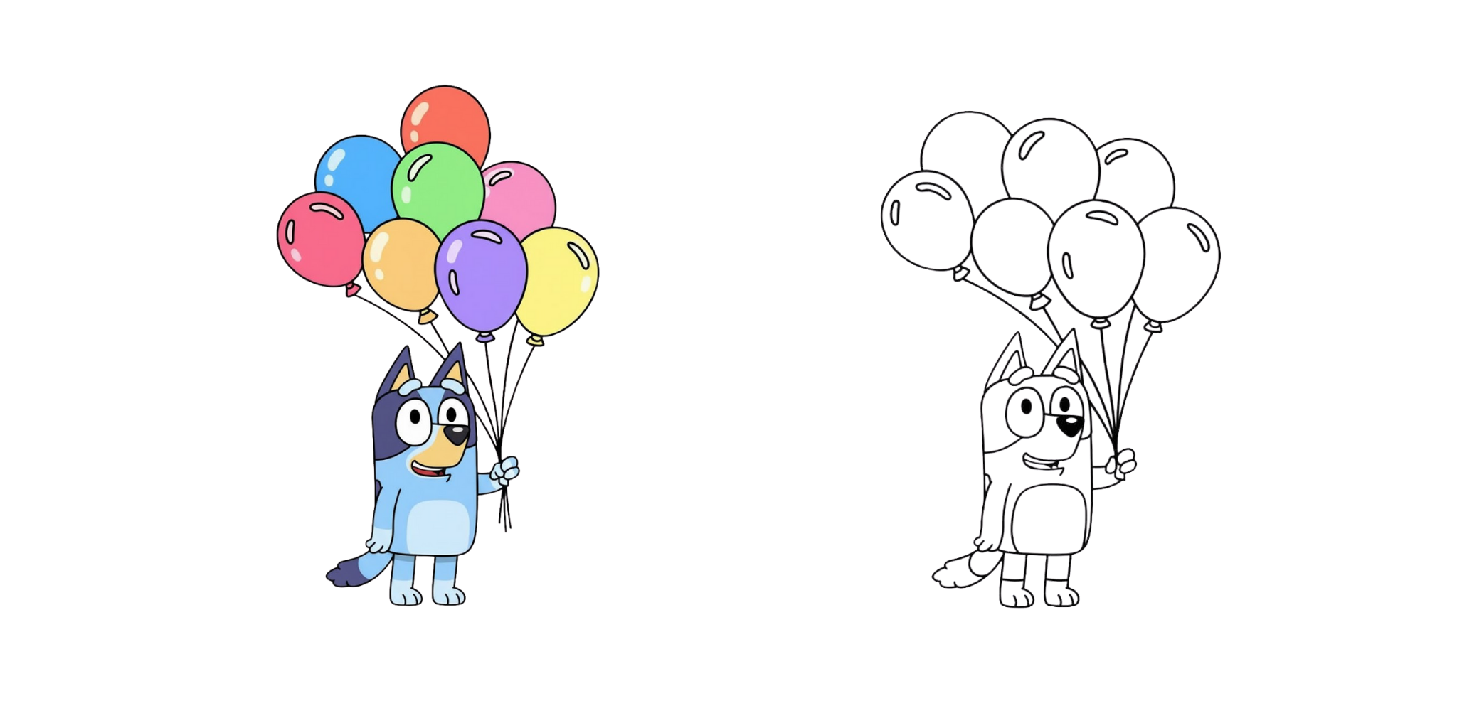 Bluey Da Colorare