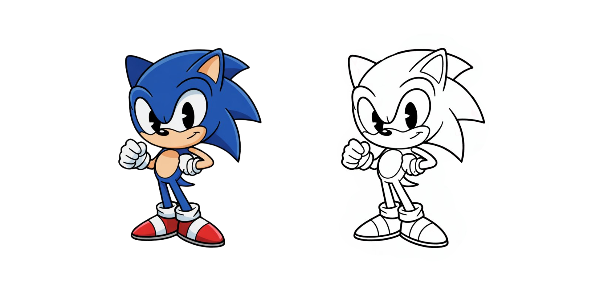 Sonic Disegno Da Colorare